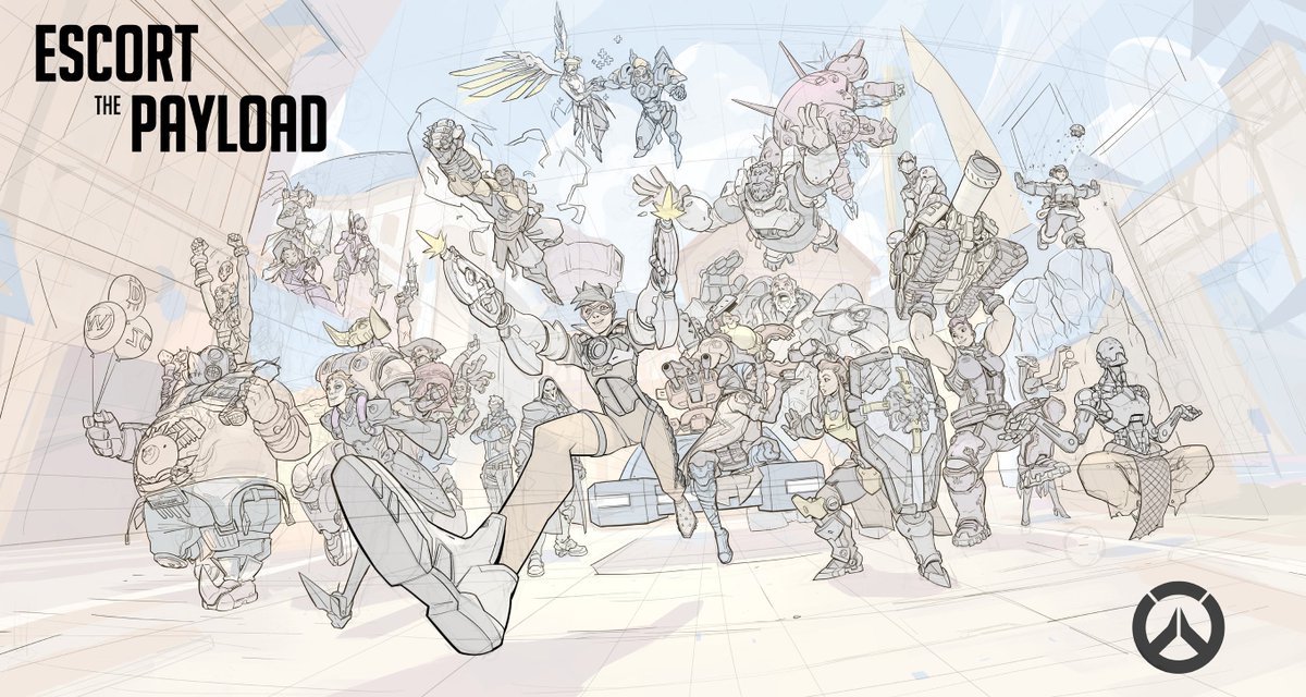 The full lineart of the characters finally done, will do lineless background I think, hopefully will finish this tomorrow in time !