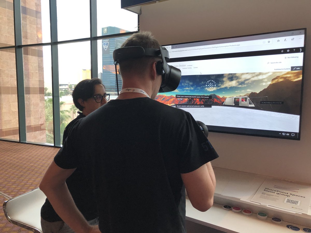 DanielGlenn's tweet image. Make sure you checkout the #SharePointSpaces experience on the 3rd floor @SPConf #SPC18