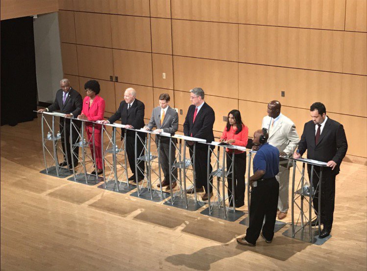 NevinsPR's tweet image. Yesterday, our team was behind the scenes at the Maryland Democratic Gubernatorial Debate with @marylandpubtv and @wbaltv11! It was such an exciting day meeting some of the candidates #MDPolitics