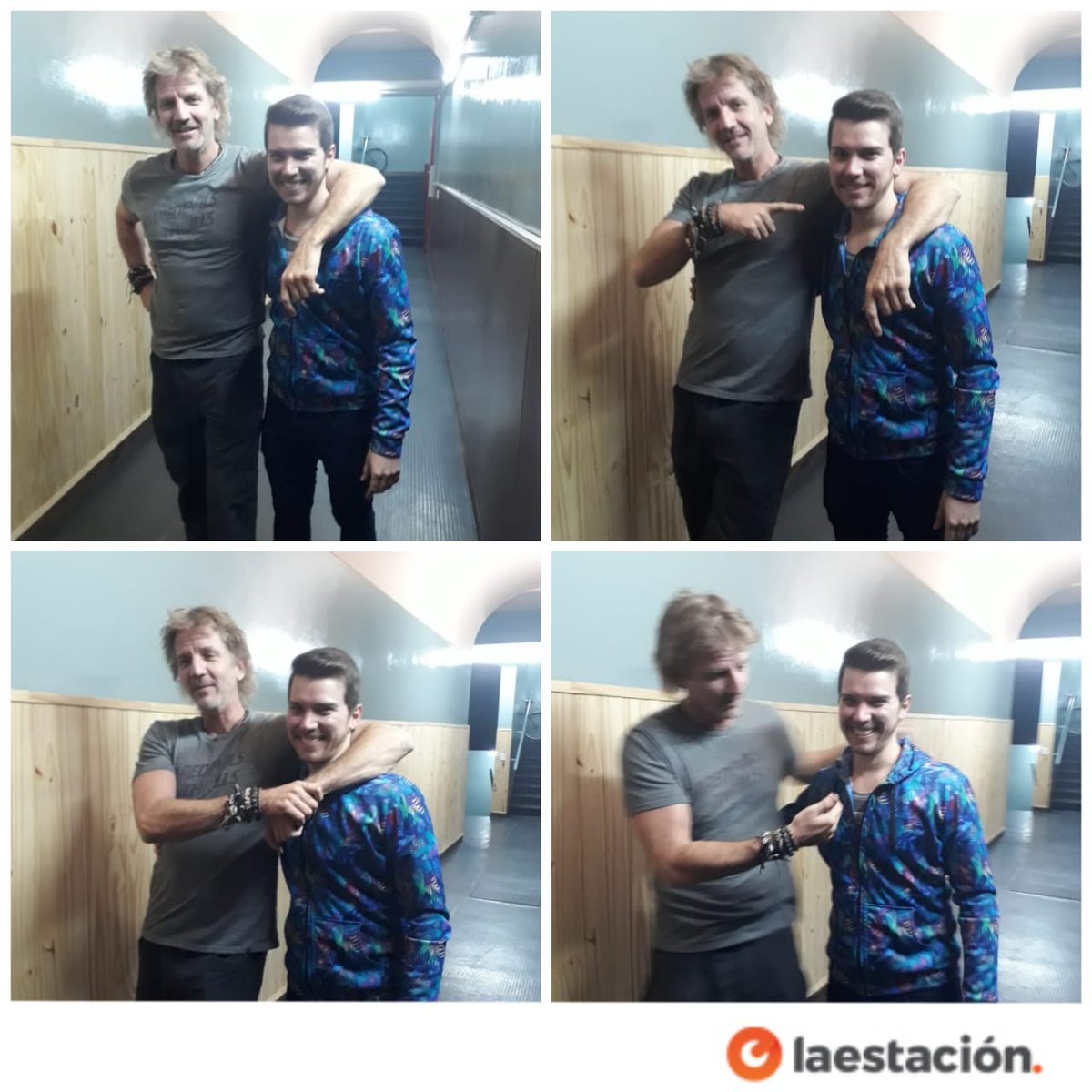 LaEstacionFM's tweet photo. [ÚNICOS] Tráeme la foto Andy, tráeme la foto...Porque Ceci se lo meressi 🎵

Aquí está el encuentro de Padre-Hijo más esperado del mes: #AndyVarg y #FacuArana.

¿Qué te parece la foto? 

#ElPase #PadreCoraje #Única https://t.co/g2igmc2gV4