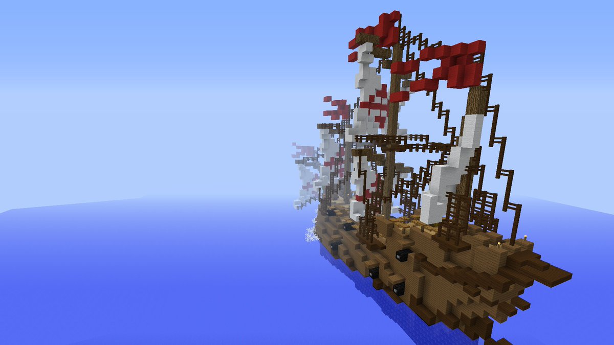 Wampati24's tweet photo. a 1400's Spanish carrack I just built, suggestions are welcome https://t.co/m714aDPTJY