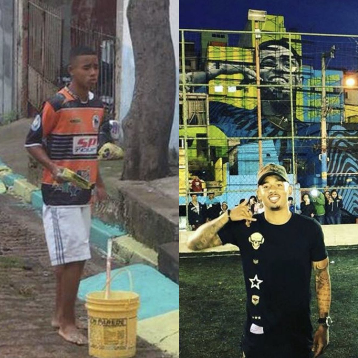 Gabriel Jesus 039 Life Has Changed Massively In Four Years A True Inspiration Before The 14 World Cup Painting The Stre Soccer Am Scoopnest
