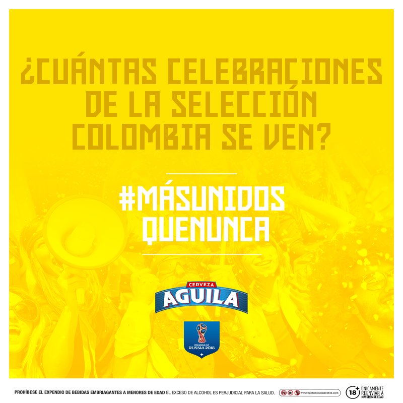 CervezaAguila's tweet image. ¡#MásUnidosQueNunca pa’ llenar El Campín! Mira el video y si eres de los primeros en responder la pregunta correctamente, te ganas boletas dobles: youtube.com/watch?v=gvD6u-…
Mira los términos y condiciones aquí:
bit.ly/2x2DIrn