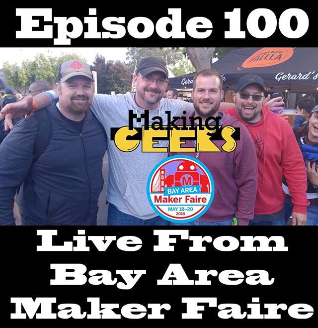 makinggeeks's tweet photo. Listen RIGHT NOW! (Previously) Live from San Mateo, California! This was a wonderful experience for all of us. Thank you all.
#bayareamakerfaire2018 #liveshow #dadsworkshop #nextgeneration #nowthemarchto200 #makinggeeks #father #fathers #mother #mothers #mom #dad #parents… https://t.co/TlcrU7g1xY