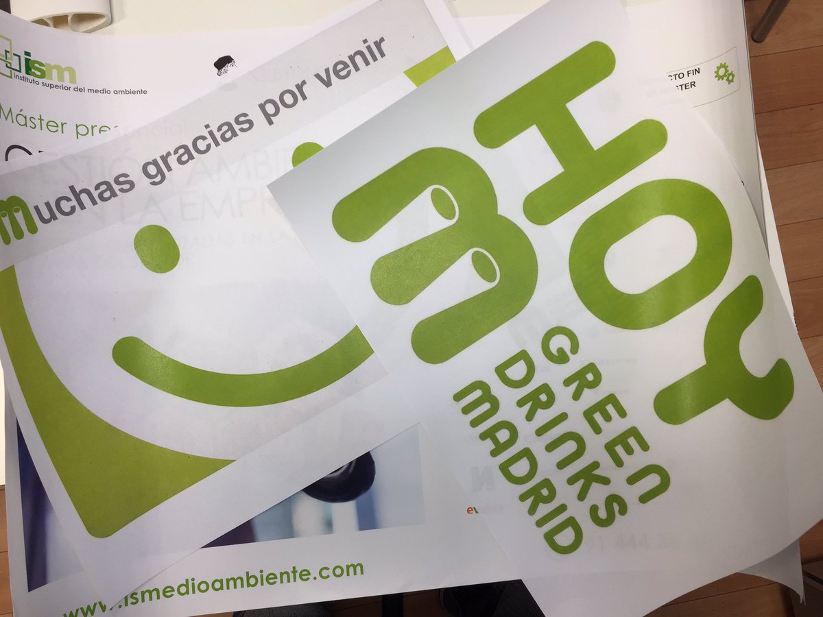 Mediante el presente confirmo que el próximo #GreenDrinks será el último de la temporada y que como tal, éste #GDMad será multitudinario. 
Te esperamos el jueves 7 de junio en:
La <a href="/ChimeneaMadrid/">LaChimeneaMadrid</a>, Orense 70
#in