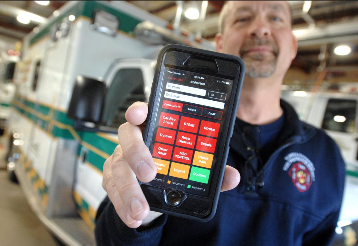 CharterCareRI's tweet photo. Our Lady of Fatima and Roger Williams Medical Center -- are the first in Rhode Island to use Twiage, an innovative app that allows emergency departments and EMS to share crucial patient information before the rescue arrives at the hospital. https://t.co/YnLfSTgJLx https://t.co/rH4bhKmyel