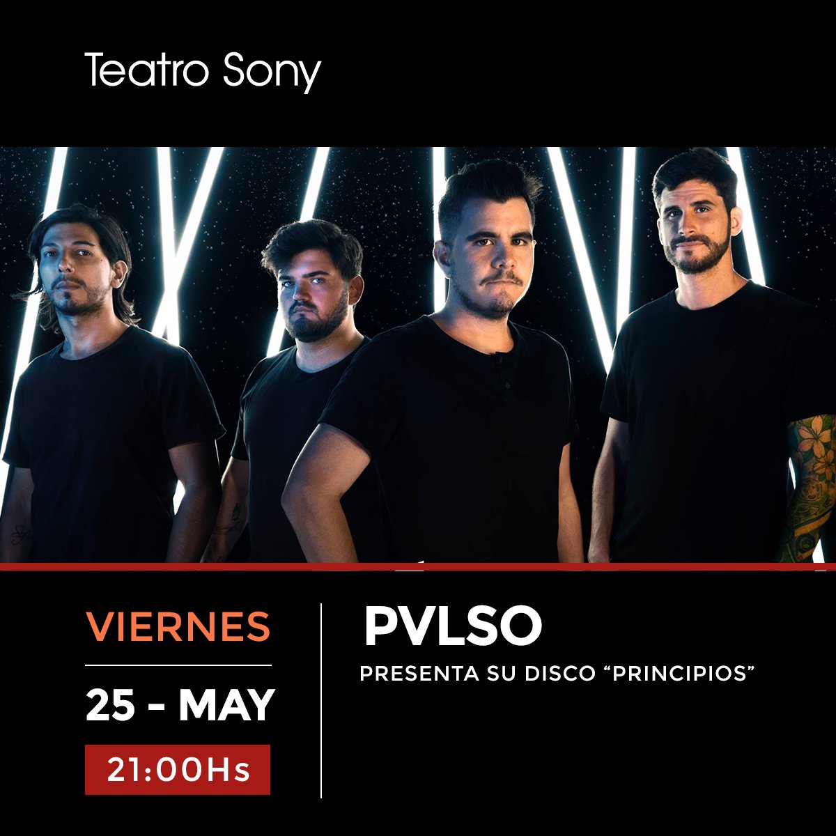 .<a href="/PvlsoRock/">PVLSO</a> presenta su primer disco "Principios", la banda Rosarina llega para brindar un show con rock y dar a conocer las 11 canciones que componen el álbum.
Entradas en venta > bit.ly/2s1k9ug