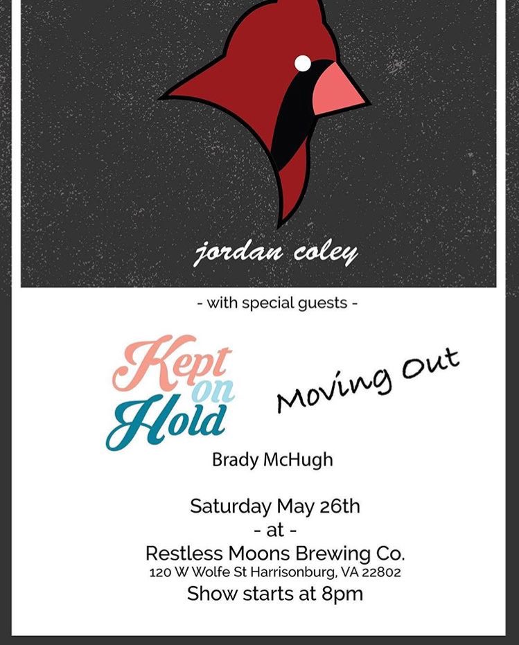 MovingOutBand's tweet image. Harrisonburg friends! Come hang with us this Saturday.