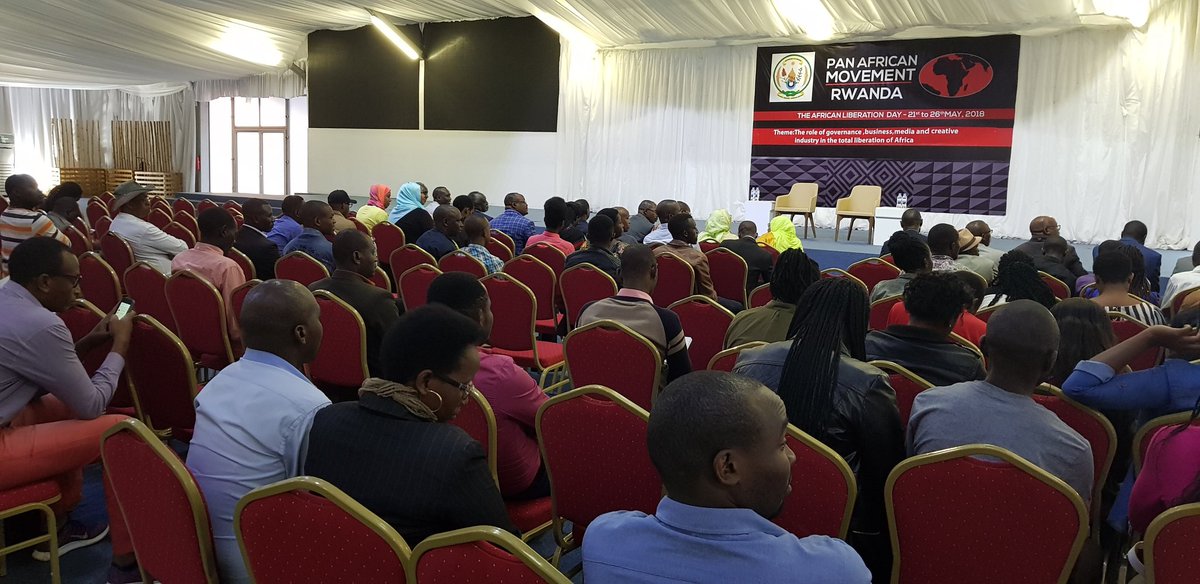 Rutishisha1's tweet image. Happening now at #KCEV Talk Under the Theme "The Role of political parties and Civil Societies in Promoting Pan-Africanism". #PAMWeek 
#ALD2018