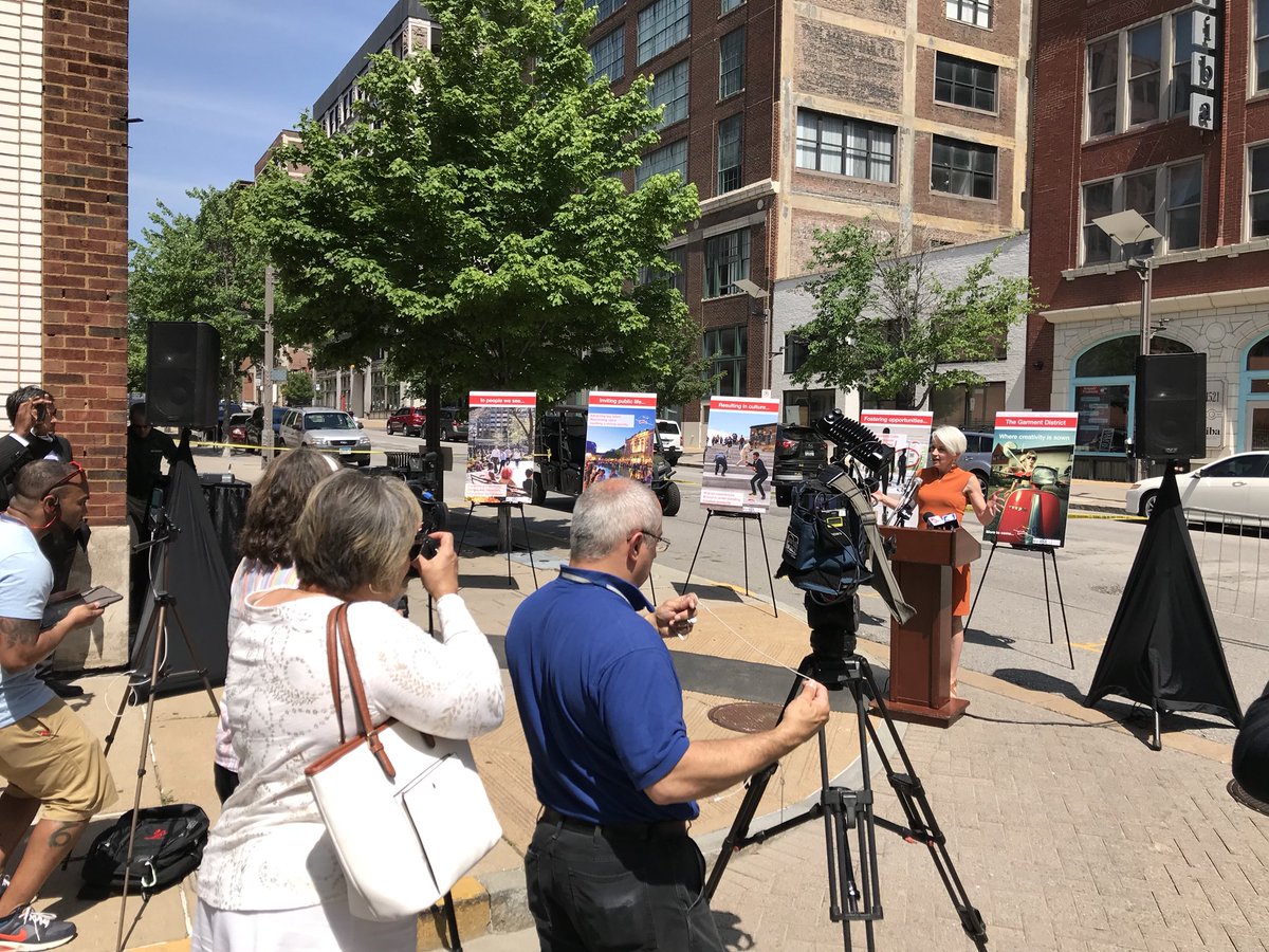 Big things happening in @downtownstlouis with the announcement of a strategic plan and design partners for redevelopment of the historic garment district