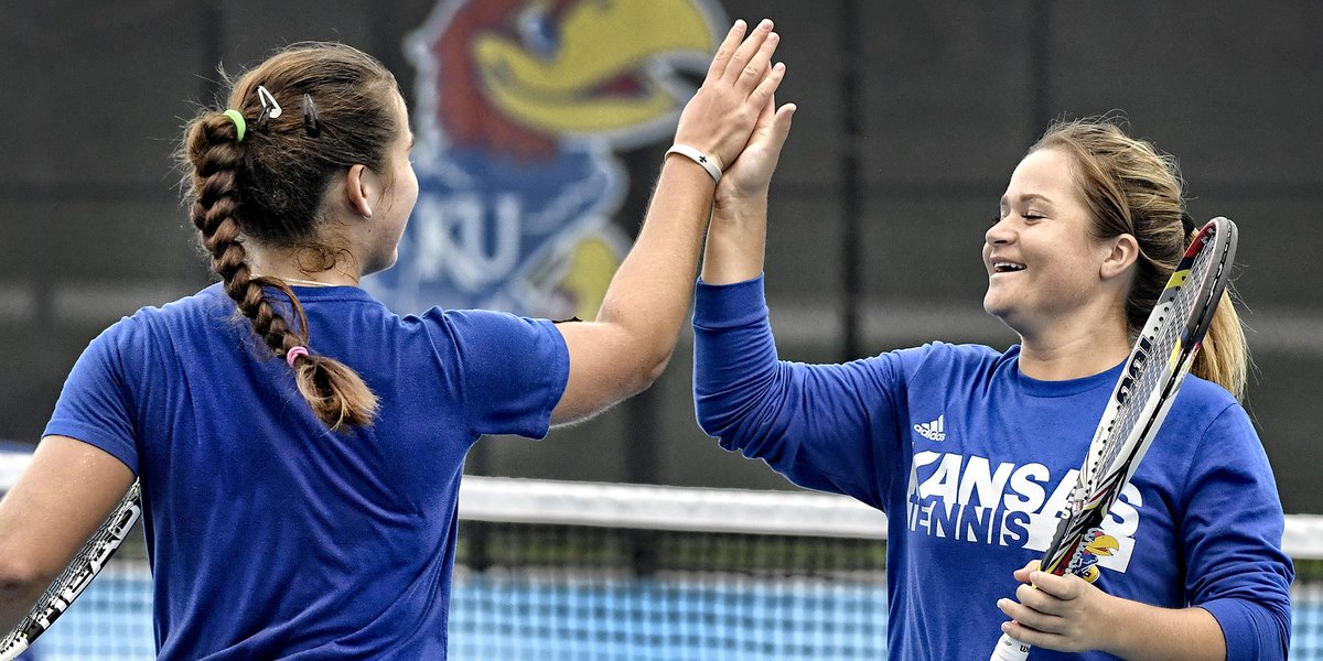 KUAthletics's tweet photo. "It was an absolute honor finishing my collegiate career in one of the most prestigious and renowned schools in the country. This place holds a very special place in my heart. I am forever a Jayhawk." - @kansastennis' Debbie Vogasari #SeniorSalutation https://t.co/N8I9NNNpB8