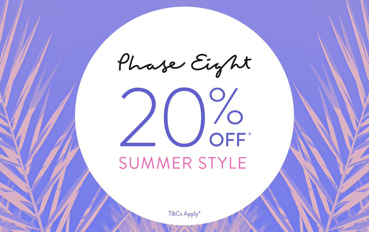 Get 20% off at Phase Eight until Bank Holiday Monday!