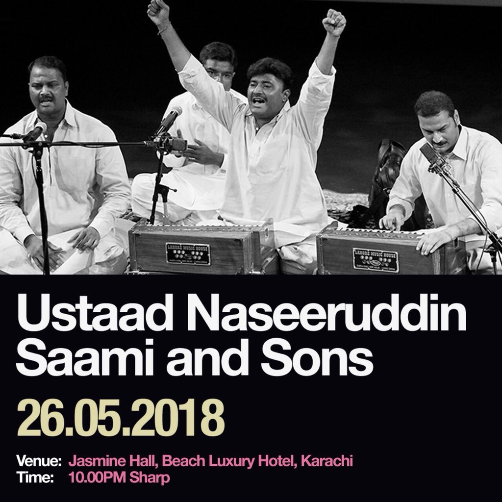 SaimaMohsin's tweet photo. Wow @SaltArts going from strength to strength 
A night of mysticism &amp; music  celebrating its 50th production presented by @ZebBangash Ft.
The #SaamiBrothers on Saturday night in #Karachi
Wish I could be there. Get your tickets here 👇🏽 #music #qawwali
https://t.co/XIL7dpR5xS https://t.co/ZRhvFaISZy