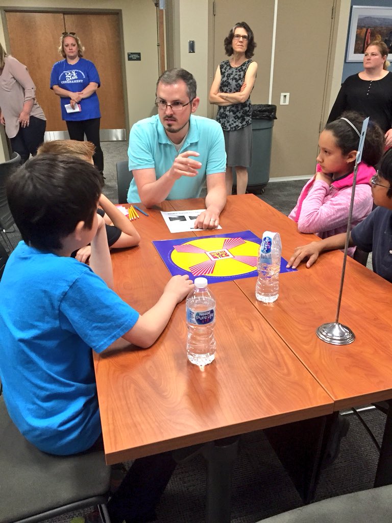 Mrs_Kling_Tech's tweet photo. Souderton is still in the running! @SASD_OakRidge Oak Ridge pulls forward 2 the top 16 #24Tournament Best part of the day is #listening 2 children make new friends &amp; bond over #Math &amp; #academics. #Mathletes @PADeptofEd @edutopia #sasdfim #sasdnext https://t.co/yOvFxOfAHX