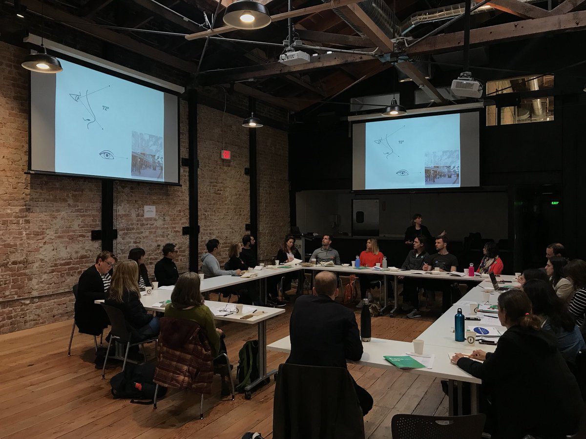 In day 2 of our Bay Area masterclass, <a href="/5km_h/">Mayra Madriz</a> presents on human-scale design before we begin our walking tour #toolsforchange2018