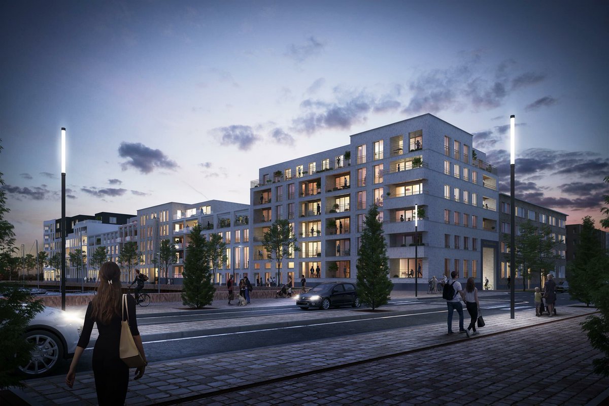 Kijkje in de toekomst #bynight #KadeNoord #Noorderhaven #Zutphen <a href="/ZeccArchitecten/">Zecc  Architecten</a>