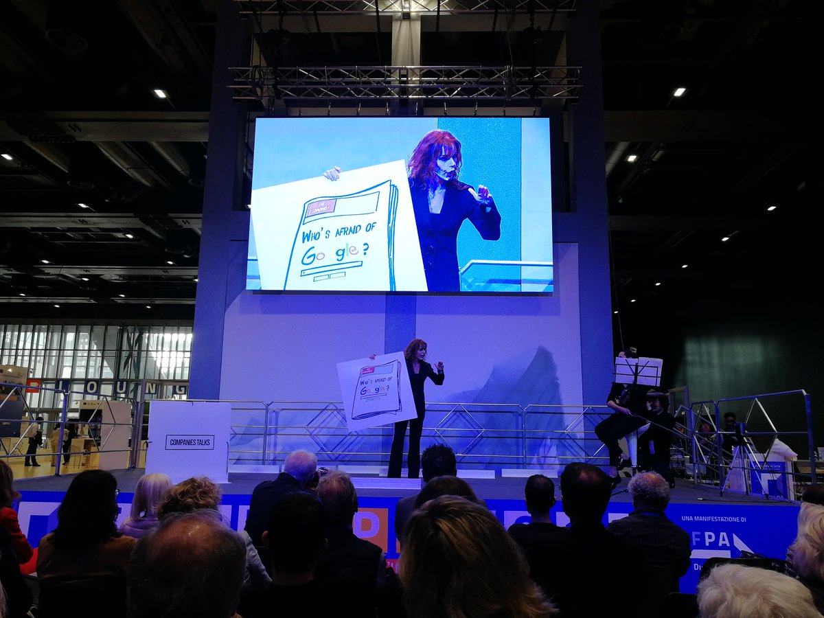PaolaMusollino's tweet image. Who&apos;s afraid of #Google? #CompaniesTalks: the story of @Google @googleitalia @andreadotti @FPA_net @FPAsocial #forumpa2018
