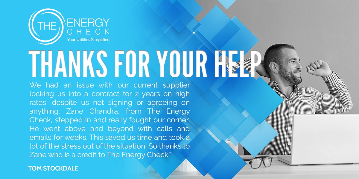 theenergycheck's tweet photo. See what our customers have to say about us: https://t.co/cexe3yylyP #TECtimonials #UtilitiesSimplified https://t.co/5eT1afMLgl