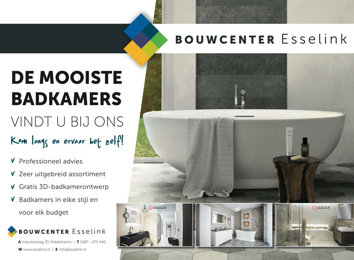 BcEsselink's tweet photo. De mooiste badkamers vindt u bij ons @BcEsselink #elkestijl #elkbudget #badkamers #Middelharnis https://t.co/FL46bKOj7p