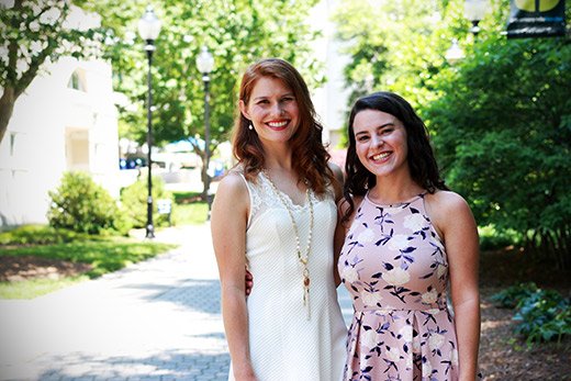 emoryhealthsci's tweet photo. The National Science Foundation (@NSF)has awarded coveted Graduate Research Fellowships to Tristan Yates  (left) and Liz O’Gorman, who just graduated from @emorycollege with honors with degrees in neuroscience &amp; behavioral biology. https://t.co/aQ5WnpMbFK #womeninstem #emory2018 https://t.co/gAojsJsLPx