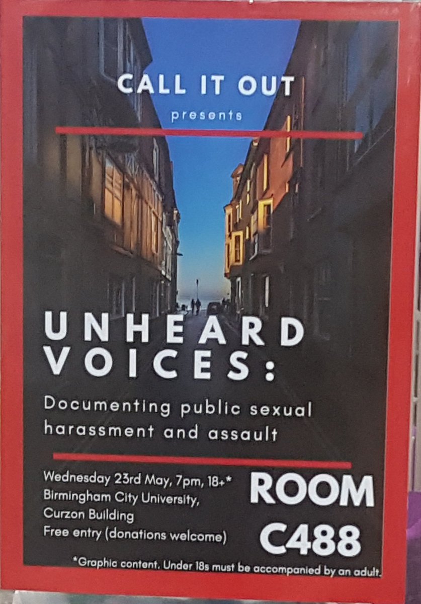 If your free, come and have some coffee/tea and have a chat with us about how we can turn this from the norm to not acceptable!!  <a href="/_CALLITOUT/">#CALLITOUT</a> <a href="/BCUGraduatePlus/">BCU Graduate+</a> <a href="/BCUHELS/">BCU HELS</a> <a href="/BCUNursingteam/">BCUNursingteam</a> <a href="/BhamUpdates/">Birmingham Updates</a> <a href="/BirminghamPride/">Birmingham Pride</a> <a href="/BCUPressOffice/">Birmingham City University Press Office</a> <a href="/IAmBirmingham/">I Am Birmingham</a> <a href="/enactus_bcu/">Enactus BCU</a> <a href="/BCUSU/">BCU Students' Union</a> <a href="/jessphillips/">Jess Phillips</a>