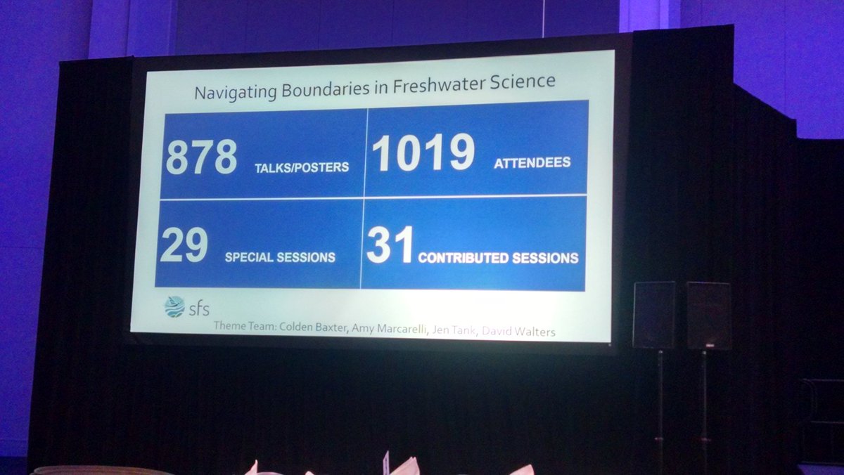 Updated numbers of this year's meeting - over 1000 attendees! #2018SFS