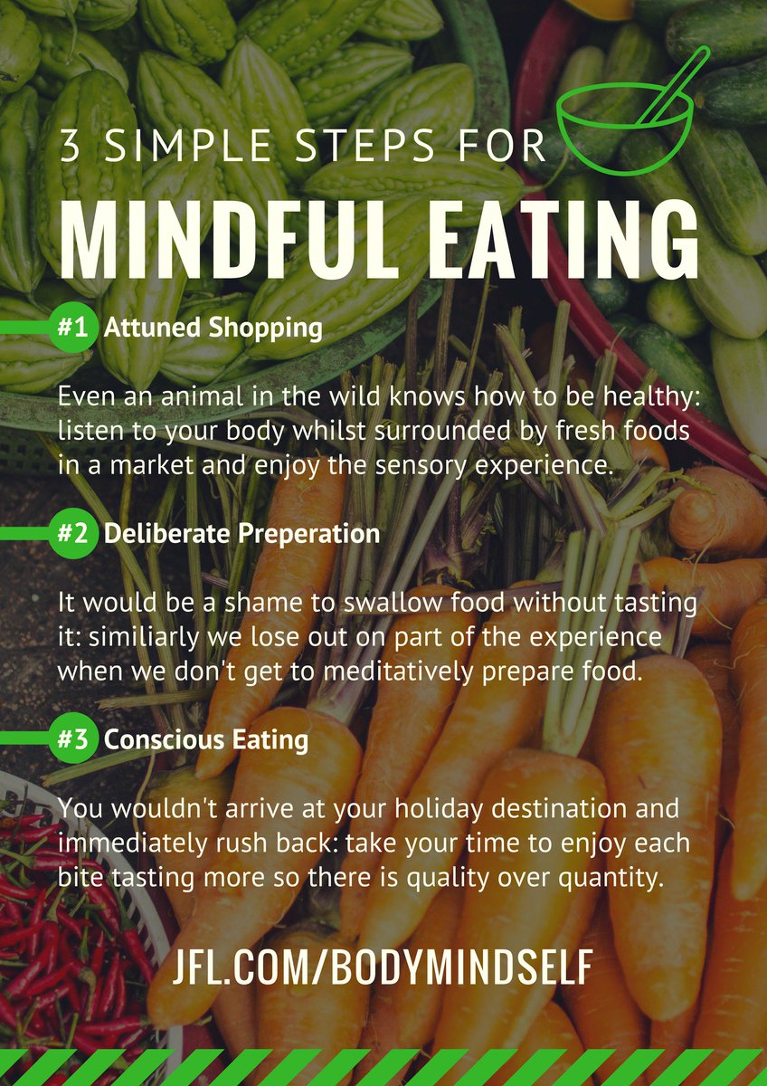 JFLdotCOM's tweet photo. A few simple reminders to help improve our relationship with food #bodymindself #wellbeing #mindfulness #health #food #memes https://t.co/8k1eufPiep