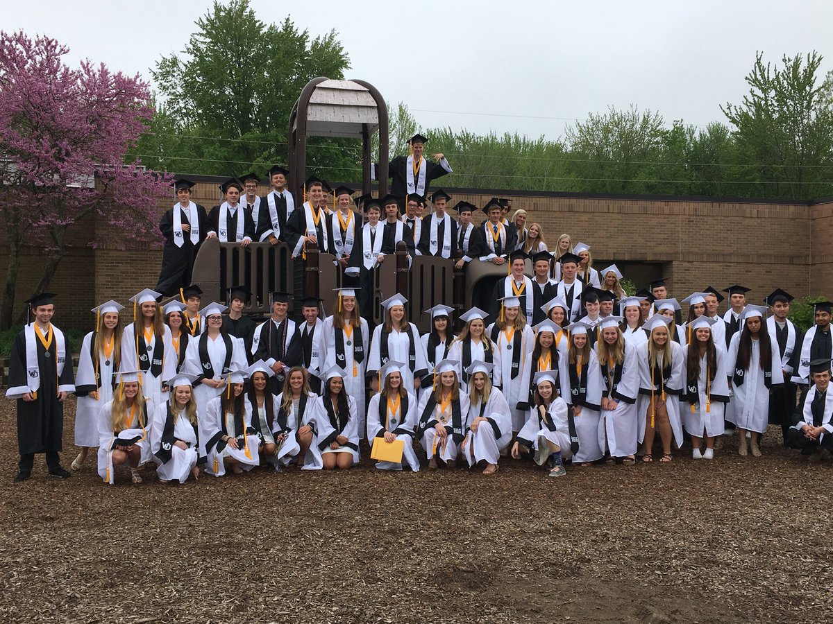 WaukazooWO's tweet photo. WO graduates visit their former playground and get a clap out from students and staff!  Go Waukazoo graduates!!! https://t.co/tu0H81JGK5
