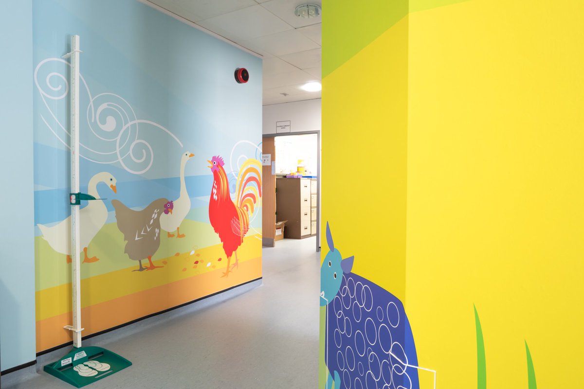 cantoodesign's tweet photo. Hooray - we're nearly complete at MK Children' Unit. Here's a few pics of the installations. Hoping the patients love it too ...  @artsforhealthMK @mkhcharity https://t.co/YVc2ohSbto