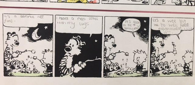 LevenmouthAc's tweet photo. Fantastic work from Ms Nash's #LevAcENG #CartoonStrips as part of their Scots Language Task. Inspired by famous cartoonists, #excellentlearningexperiences #LevAcENG #LevAcLTRY T/Y for photos https://t.co/fWmnq9ygQZ