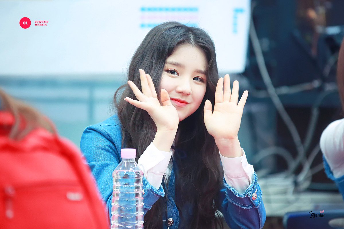 오늘의 희진 tweet media
