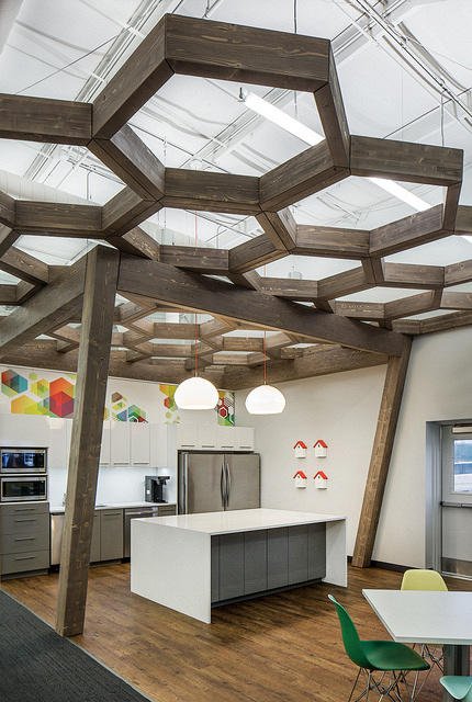 DIRTT's tweet photo. #TimberTuesday: Timber is an easy way to add a touch of warmth + tradition to compliment contemporary designs. With complete design freedom at your fingertips, the possibilities are truly endless. To spark your ideas, here is some #DIRTT #timber design inspo: https://t.co/bESEts6USn