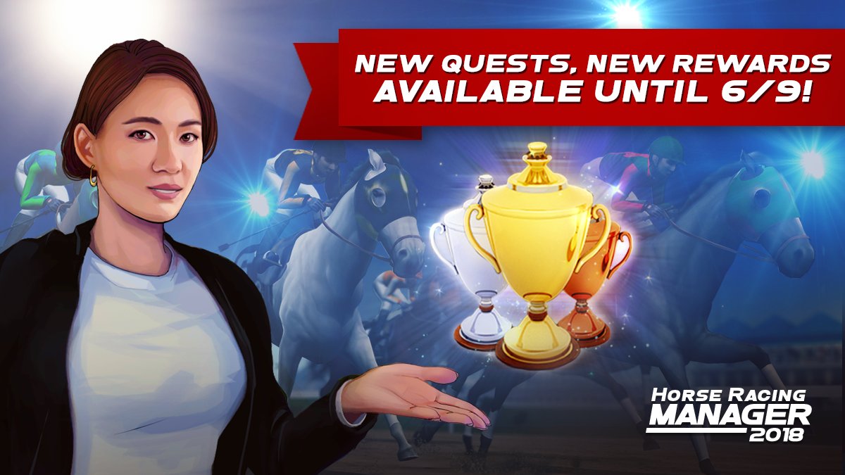 HRM_2019's tweet photo. Our new Belmont quests are live! Open your game now to get started!

PLAY NOW: https://t.co/KSgP2lVdH7

#HorseRacingManager2018 #TiltingPoint #Belmont https://t.co/Oh39NcsILu
