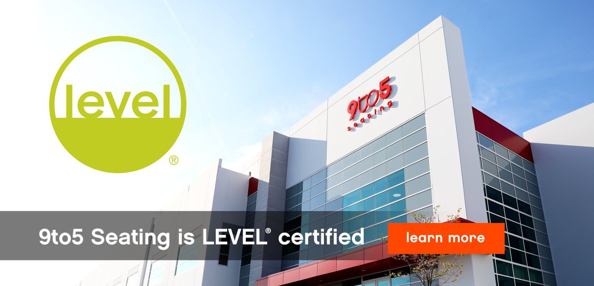 9to5Seating's tweet photo. We are deeply committed to sustainable practices and we're excited to share that all 9to5 Seating products are now LEVEL® 1 certified! https://t.co/pPdAQoDgxu #Sustainable #seating https://t.co/lvU5RT9eCJ