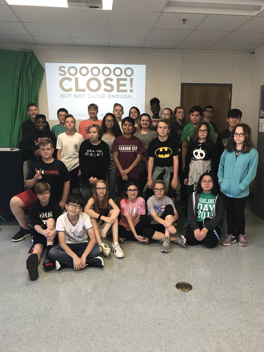 jencollinsworth's tweet photo. Breakout Session 1st Period 7th Grade Class ... we tried to solve the clues, but one lock was left unsolved. They didn’t break out☹️ #breakoutedu #middleschoolmath @LamarMS https://t.co/T8lb7qrqzo