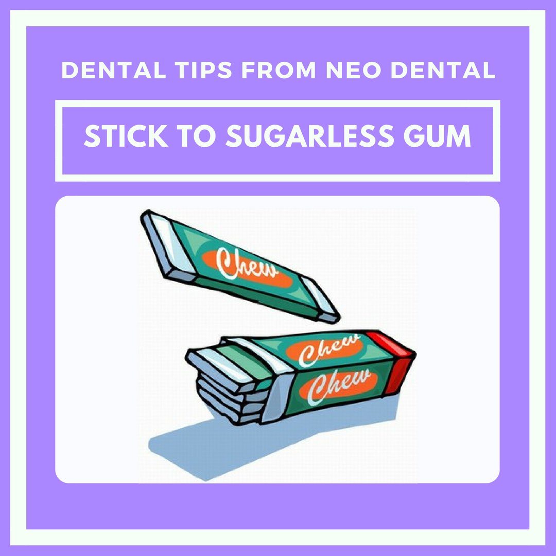 Chewing sugarless gum has been shown to reduce cavities. Look for gums sweetened with xylitol, which reduce cavities much more than those using other sweeteners. Gum chewing stimulates saliva flow which buffers acids & aids the activity of decay causing bacteria