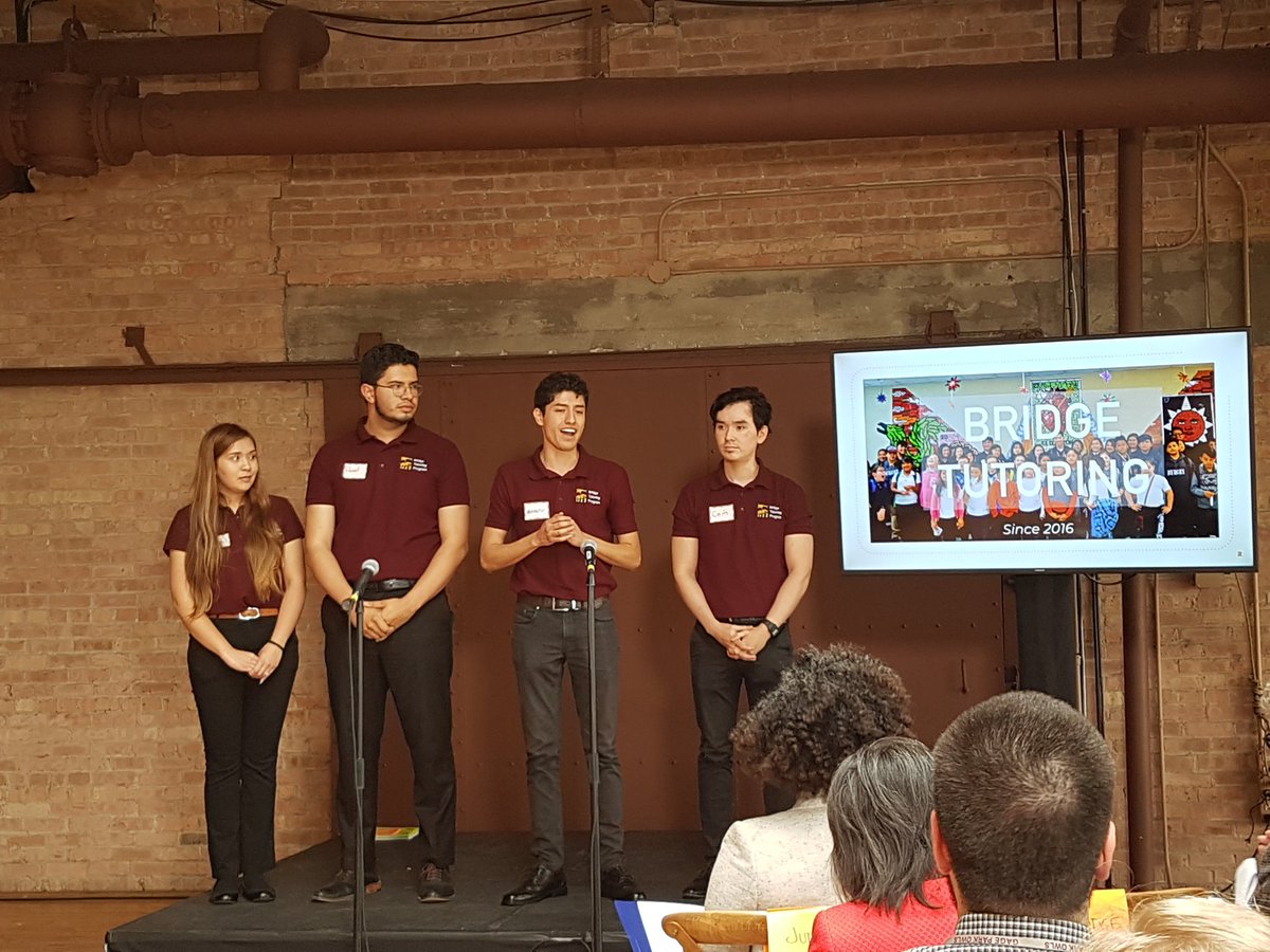 MikvaChallenge's tweet photo. On-stage: Jones College Prep @JonesCollegeHS and “Bridge Tutoring” team. 

Concerned about inequity regarding academic resources offered to students in the City of Chicago, students at Jones came together to tackle this issue.

#mikvashowcase #youthvoice https://t.co/BJkJssqk0i