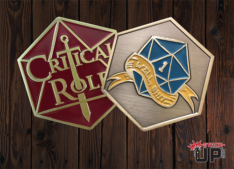CriticalRole's tweet photo. Bidet! We have teamed up with @StackUpDotOrg for a special Memorial Day fundraiser to support veterans &amp; active duty through the power of gaming 🎲
Check out the details here: https://t.co/WXQ4QzhFvc
Donate: https://t.co/42ogkxXwt6
Coins by Dan MacGregor || Art by @sephiramy https://t.co/0GFJn1YhsV