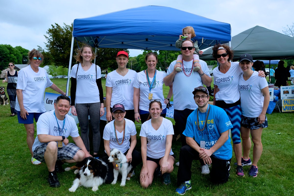 CorbusPharma's tweet photo. Exciting weekend raising #CFawareness at @CFF_MassRI #GreatStrides2018 in Dedham! https://t.co/xy81IolVsi