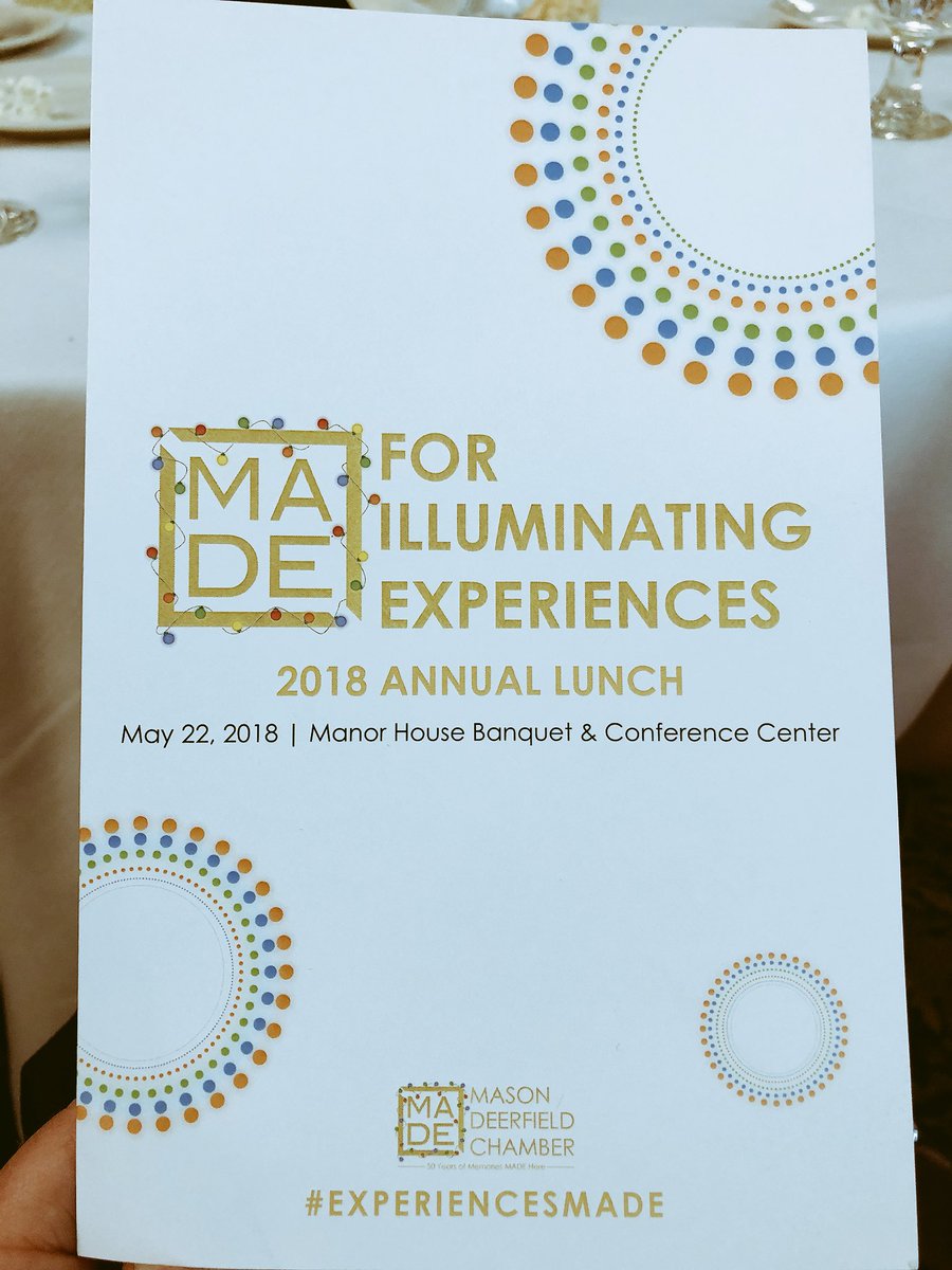 cooperlearns's tweet photo. Thank you @madechamber for your authentic leadership in our community! Today was another example of your pursuit of excellence! @sherryratcliffe @CincyProud91 https://t.co/o8b47Ey5g2