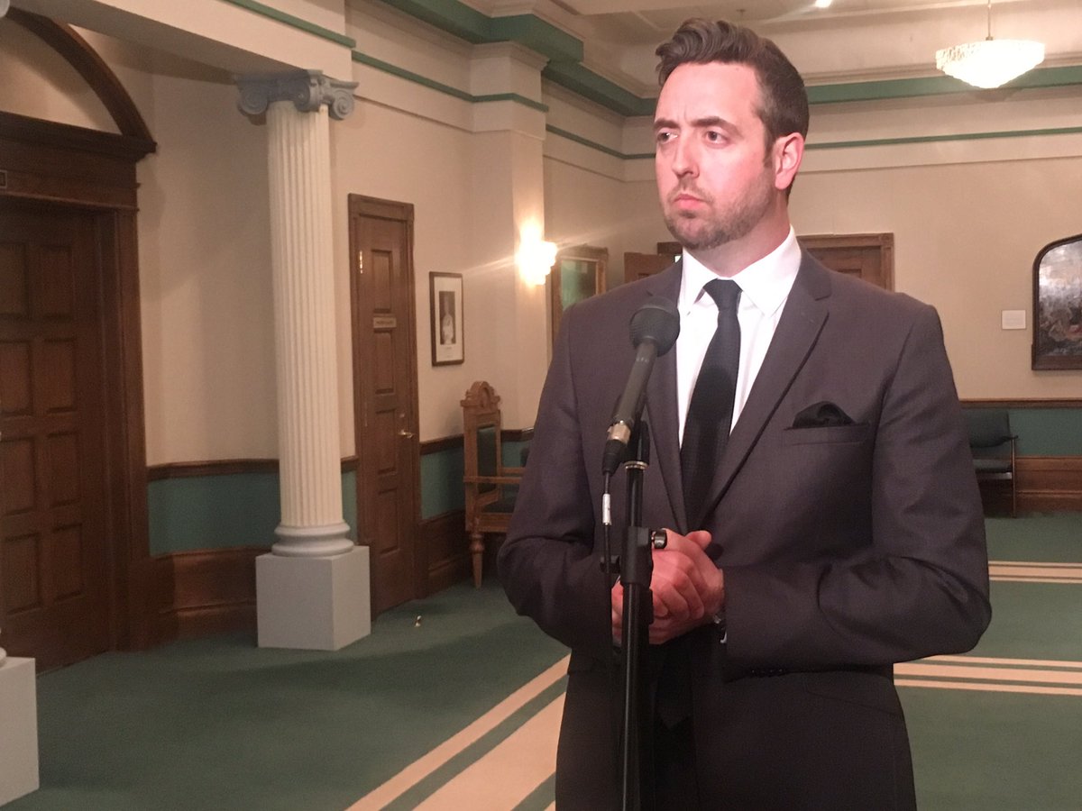 meechkean's tweet photo. Grieg NL has just submitted its environmental impact statement for the Placentia Bay Aquaculture Project. Justice Minister Andrew Parsons says the next step is a 50-day public consultation. @VOCMNEWS https://t.co/Ny6IoKXBko