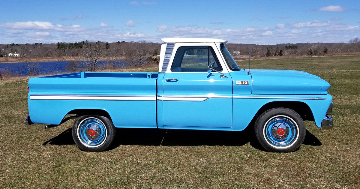 C10 short-bed pickup has an upgraded crate 350ci V8 engine with an automati...