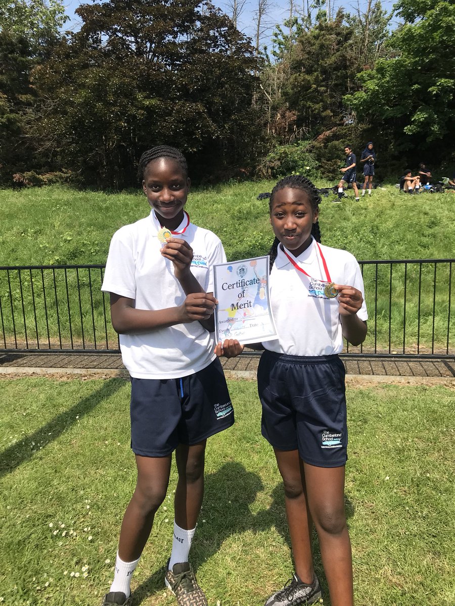 Cumberland_PE's tweet photo. Congratulations to our two gold medalist Fatmata and Naianka who both won their events today. Well done girls! https://t.co/mcaw88PRBo