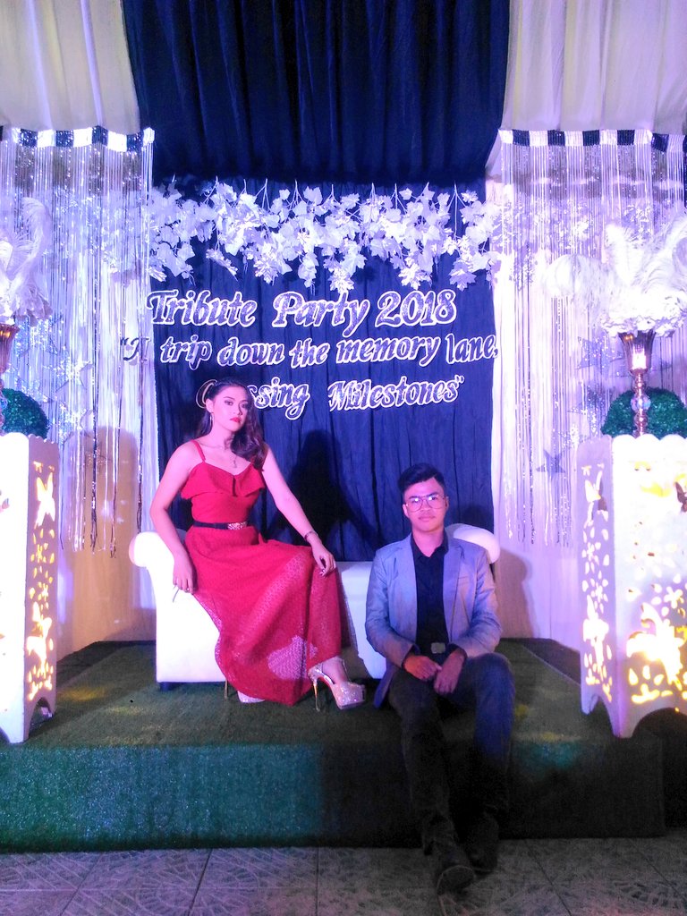markjlr's tweet photo. With the Tribute Queen @mhelantoot #TributeNight2018 #BSMath https://t.co/NuPr6Zygzu