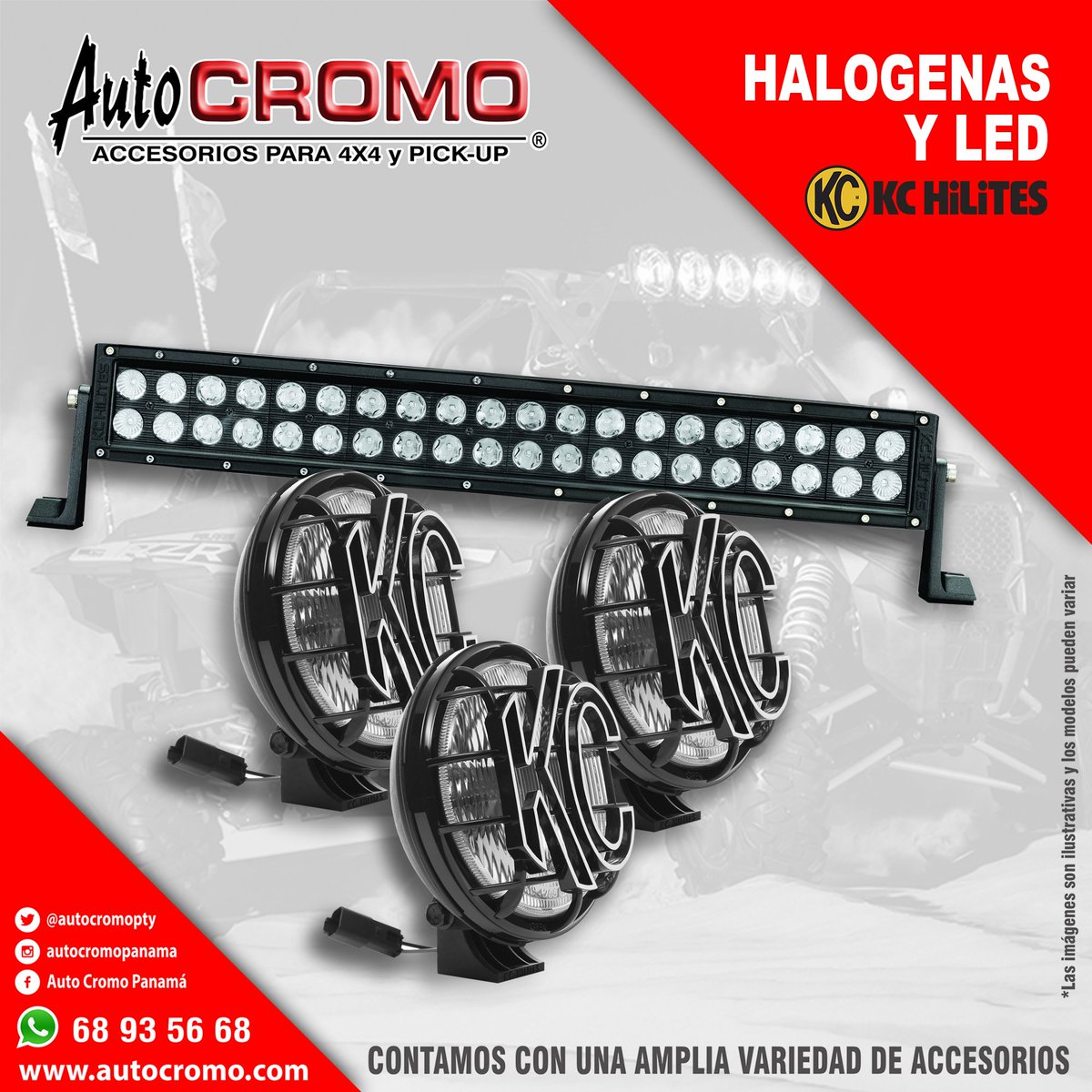 autocromopty's tweet photo. Contamos con una amplia línea de luces led y halógenas #AutoCromo #Accesorios #VipCreditCardAutoCromo #KcHilites #Led #Halogenas #4x4 #PickUp #Panamá #Chorrera #Expertos #Aventureros #Viajeros #Instalación #Garantía #Calidad #Panama4x4 #Ford #Isuzu #Hilux #Dodge #Nissan #Honda https://t.co/MDgzTtif6b