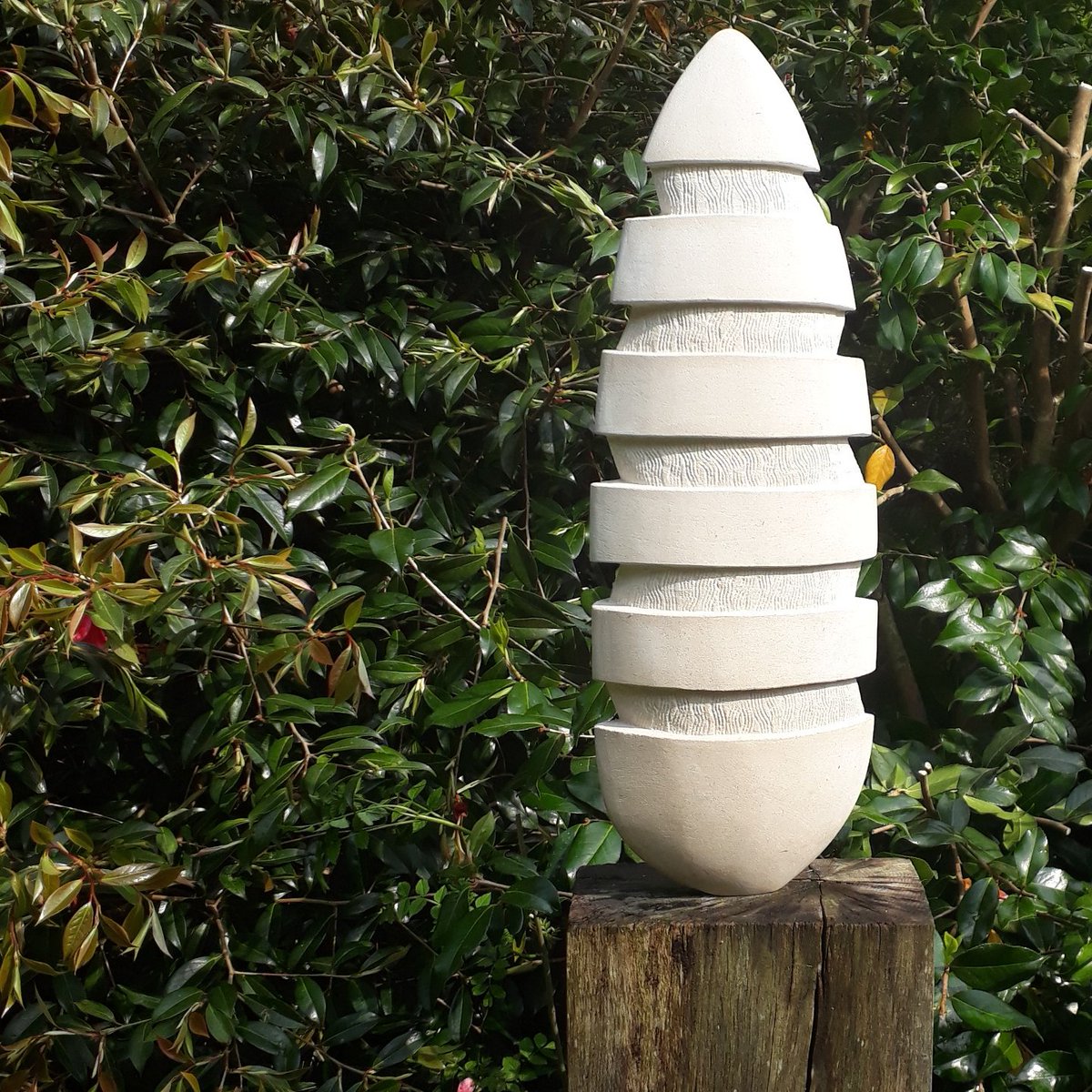 Portland stone sculpture placed in the delightful Broomhill Sculpture Garden in north Devon. 
#stone #sculpture #memorial #remember #funeral #funeraldirector #frome #southwest #memorialsculpture