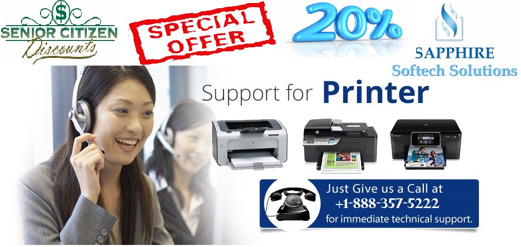 TheDDent's tweet image. Sapphire Softech Solutions
Are you looking for printer customer support number to sort out issue related ... to be your guide and provide you our remedy as “printer support” +1-888-357-5222
up to 20% off for #SeniorCitizen 
#PRINTER_SUPPORT

sapphiresoftech.com/contact-us.html