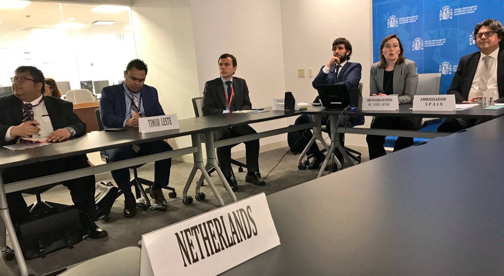 KvanOosterom's tweet photo. Useful session of #GOFOS Group of Friends of Oceans and Seas on importance of Marine Reserves for #SDG14 and ocean’s health, hosted by @SpainUN
Kingdom of the Netherlands co-chair.
@ThomsonFiji https://t.co/FjzlaxDwnX