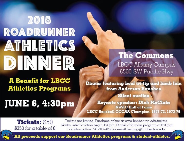 Come support your Beaks! Enjoy dinner, drinks, and silent auction all in benefit to Linn Benton Athletics