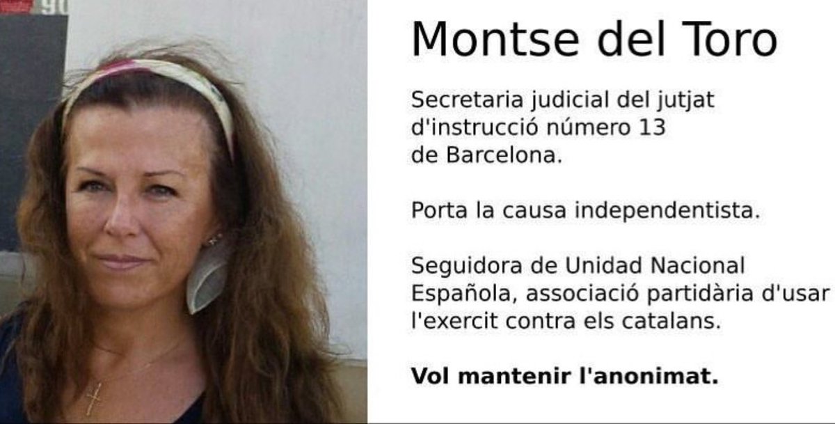 _amStrand's tweet photo. Partidaria a usar armas militares contra personas porque son catalanas.
Anónimamente.
Claro. https://t.co/WopyTyxA4P